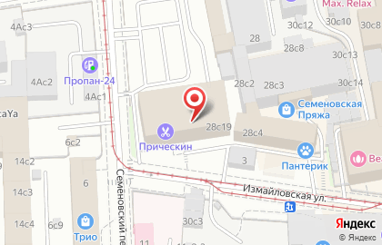 Интернет-магазин Уютные Кроватки на метро Семёновская на карте