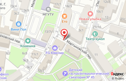 Компания по аренде помещений в Большом Дровяном переулке на карте