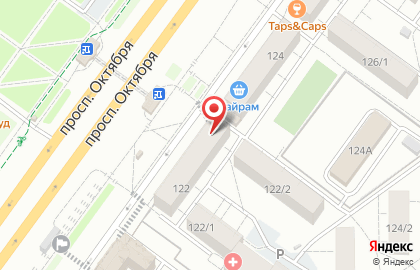 Уфимский филиал Банкомат, МТС-Банк на проспекте Октября, 122 на карте