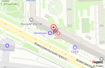 Ветеринарный кабинет на Комсомольском проспекте на карте