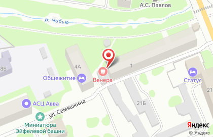 Стоматологическая клиника Венера в Сыктывкаре на карте