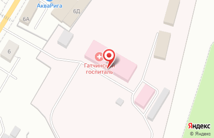 Гатчинский военный госпиталь на Киевской улице в Гатчине на карте