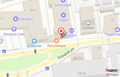 Сервисный центр Apple N1 на Ткацкой улице на карте