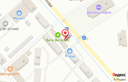 Аптека Аквамарин на улице Титова в Рузаевке на карте
