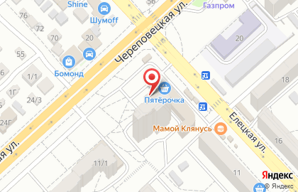 Магазин Рубль Бум и 1b.ru на Елецкой улице на карте