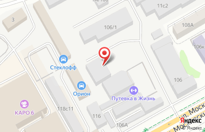 Автостеклоцентр на Московском тракте на карте