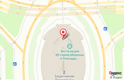 Монумент героическим защитникам Ленинграда на карте