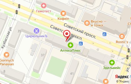 Салон оптики vs Оптика на улице Тухачевского на карте