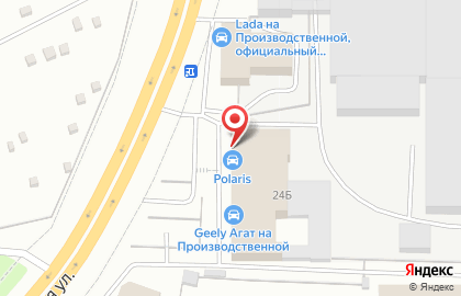 Магазин автозапчастей Автодеталь на Производственной улице на карте