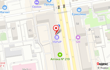 Банкомат УБРиР в Екатеринбурге на карте