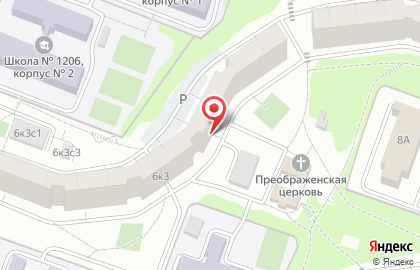 Участковый пункт полиции №7 район Ясенево в Москве на карте