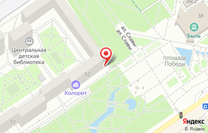 Магазин табачных изделий и разливного пива в микрорайоне Жукова на карте