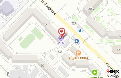 Банкомат АТБ в Черновском районе на карте