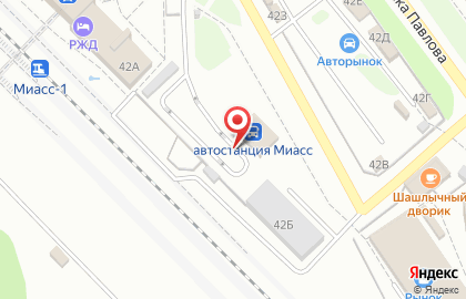 Автовокзал в Челябинске на карте