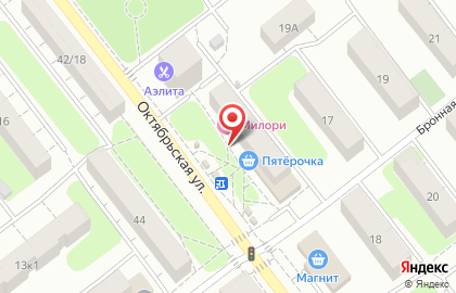 Парикмахерская Катюша на Октябрьской улице на карте