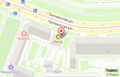 Ригла в Строгино (ул Таллинская) на карте