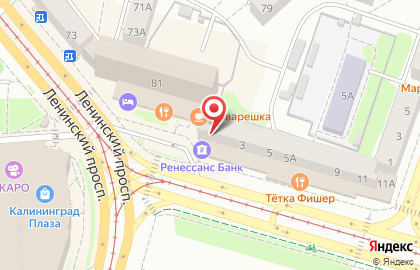 Коммерческий банк Ренессанс Кредит в Ленинградском районе на карте