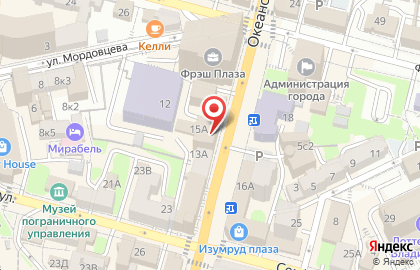 Продуктовый магазин Курант на Океанском проспекте на карте