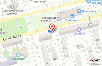 Киоск печатной продукции Союзпечать в Невинномысске на карте
