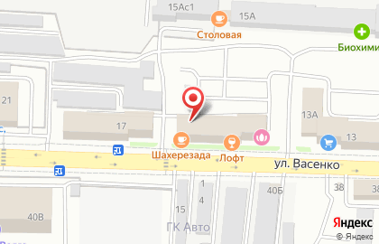 Центр поставки систем безопасности на улице Васенко на карте