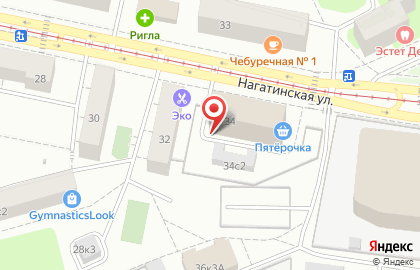 Автошкола Центральная автошкола Москвы в Нагатино-Садовниках на карте