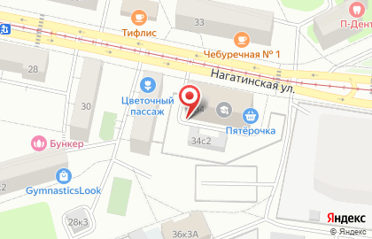 Боксерский клуб Ударник на Нагатинской улице на карте