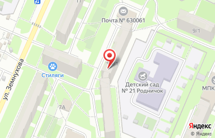 Барнаульский пивоваренный завод на улице Земнухова на карте