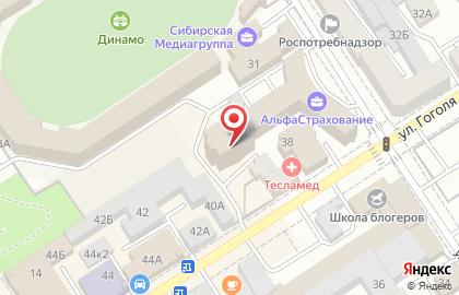 Банкомат КБ ФорБанк, АО на улице Гоголя на карте