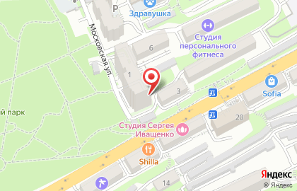 Сауна Московская на карте