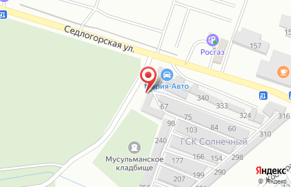 Гаражный кооператив Солнечное на карте