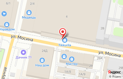 Магазин крепежных изделий Саморезик.RU на улице Мосина на карте