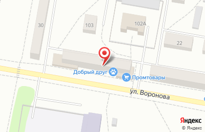 Парикмахерская Колибри на улице Воронова на карте
