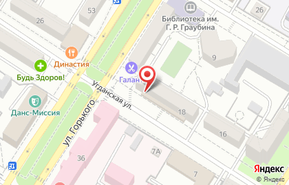 Супермаркет Забайкальский Привозъ на Угданской улице на карте