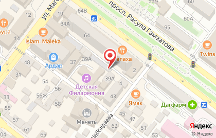 Продовольственный магазин в Советском районе на карте