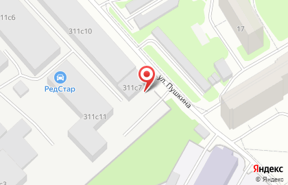 Автостоянка в Архангельске на карте
