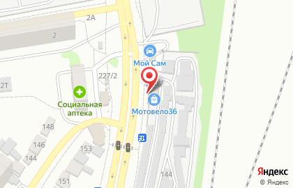 Автомойка Аракс в Железнодорожном районе на карте
