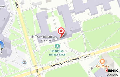 Физический факультет НГУ на карте