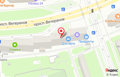 Кафе Восточная сказка на проспекте Ветеранов на карте