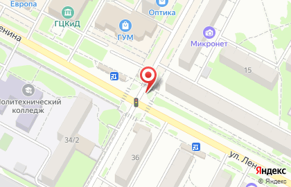 Трактир на улице Ленина на карте