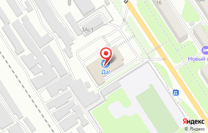 Супермаркет Да! на улице Мира, 3б в Новомосковске на карте