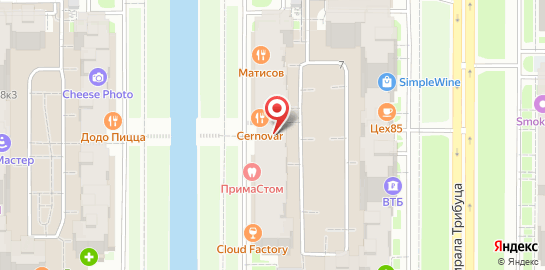 Стоматология ПримаСтом на улице Адмирала Трибуца на карте