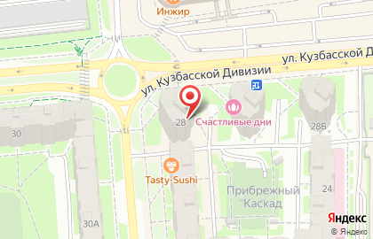 Магазин автозапчастей Ока-центр на улице Кузбасской Дивизии на карте