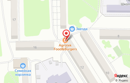 Кафе быстрого питания Agrotek Food & burgers в Петропавловске-Камчатском на карте