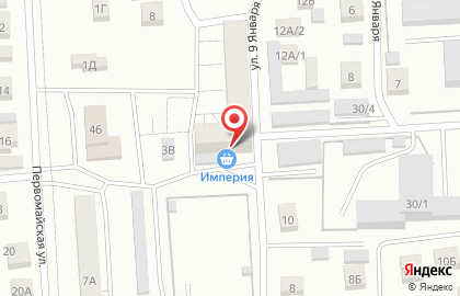 Продовольственный магазин Империя на Первомайской улице на карте