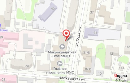 Банк Москвы на улице Горького на карте