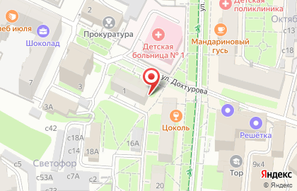 Куриный рай на улице Дохтурова на карте
