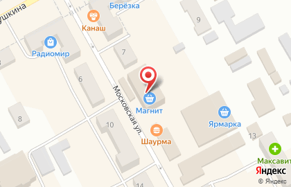 Универсам Fix Price на Московской улице на карте