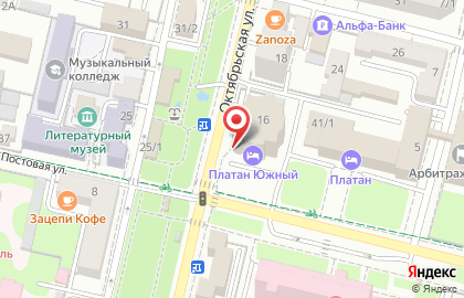 Банк Минбанк на ​Октябрьской улице на карте