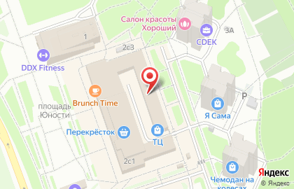 Московский визовый центр МСК на площади Юности на карте