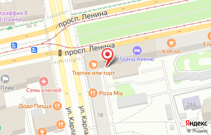 ОАО Банк Москвы на площади 1905 года на карте